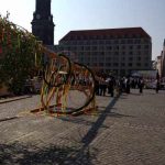 Maibaumsetzen auf dem Dresdner Altmarkt