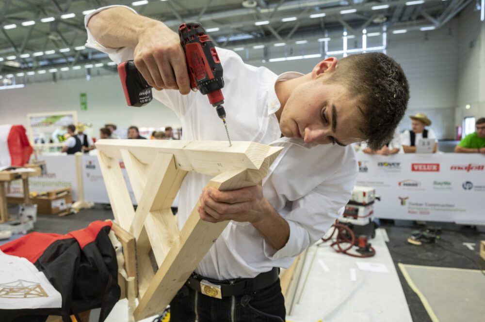 Handwerker bei der Arbeit