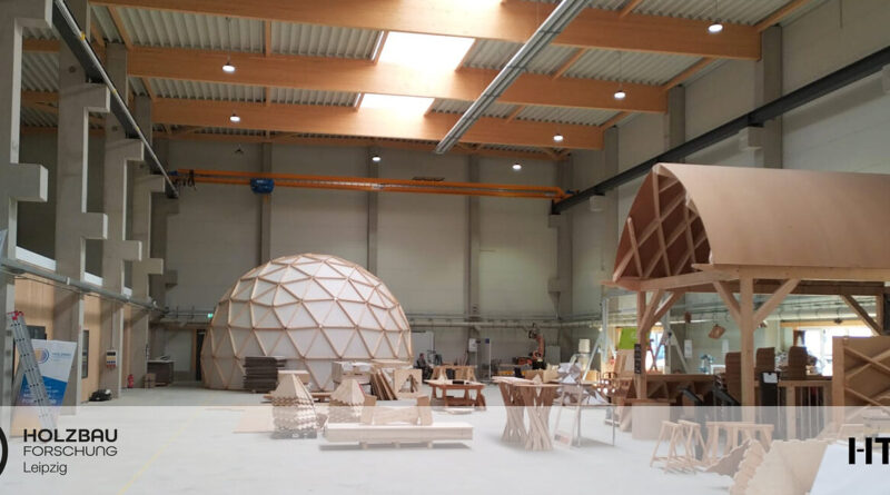 Innenansicht FLEX Holzbauforschungszentrum Leipzig