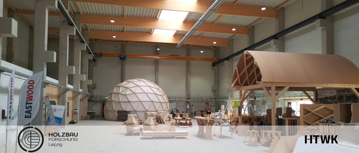 Innenansicht FLEX Holzbauforschungszentrum Leipzig